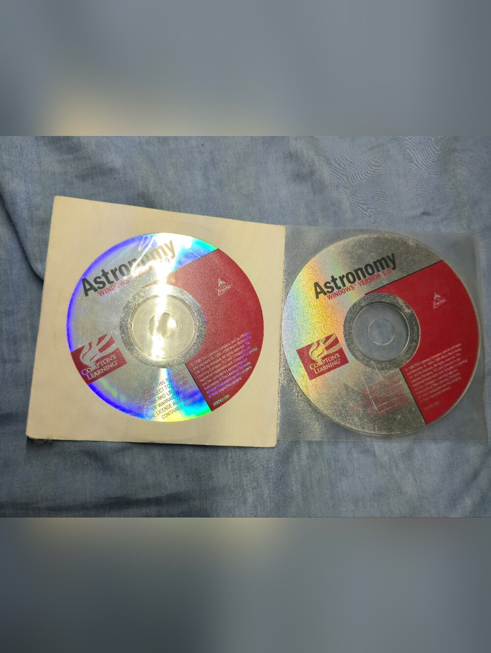 Compton's Learning Astronomy PC CD-ROM discs from 1999